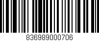 Código de barras (EAN, GTIN, SKU, ISBN): '836989000706'