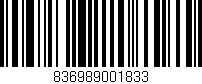 Código de barras (EAN, GTIN, SKU, ISBN): '836989001833'