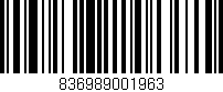 Código de barras (EAN, GTIN, SKU, ISBN): '836989001963'