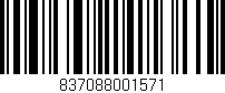Código de barras (EAN, GTIN, SKU, ISBN): '837088001571'