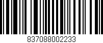 Código de barras (EAN, GTIN, SKU, ISBN): '837088002233'