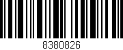 Código de barras (EAN, GTIN, SKU, ISBN): '8380826'