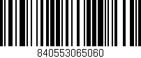 Código de barras (EAN, GTIN, SKU, ISBN): '840553065060'