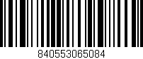 Código de barras (EAN, GTIN, SKU, ISBN): '840553065084'