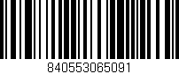 Código de barras (EAN, GTIN, SKU, ISBN): '840553065091'