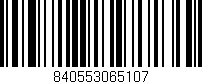 Código de barras (EAN, GTIN, SKU, ISBN): '840553065107'