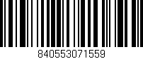 Código de barras (EAN, GTIN, SKU, ISBN): '840553071559'