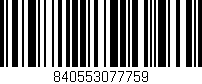 Código de barras (EAN, GTIN, SKU, ISBN): '840553077759'