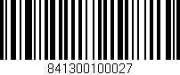 Código de barras (EAN, GTIN, SKU, ISBN): '841300100027'