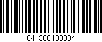 Código de barras (EAN, GTIN, SKU, ISBN): '841300100034'