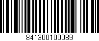 Código de barras (EAN, GTIN, SKU, ISBN): '841300100089'