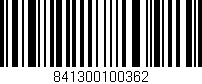 Código de barras (EAN, GTIN, SKU, ISBN): '841300100362'