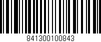 Código de barras (EAN, GTIN, SKU, ISBN): '841300100843'