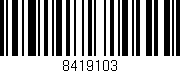 Código de barras (EAN, GTIN, SKU, ISBN): '8419103'