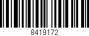 Código de barras (EAN, GTIN, SKU, ISBN): '8419172'