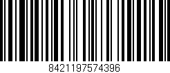 Código de barras (EAN, GTIN, SKU, ISBN): '8421197574396'