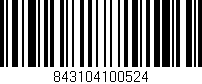 Código de barras (EAN, GTIN, SKU, ISBN): '843104100524'