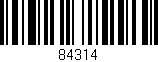 Código de barras (EAN, GTIN, SKU, ISBN): '84314'