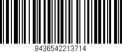 Código de barras (EAN, GTIN, SKU, ISBN): '8436542213714'