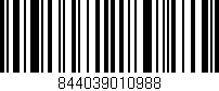 Código de barras (EAN, GTIN, SKU, ISBN): '844039010988'