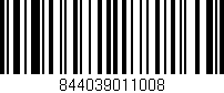 Código de barras (EAN, GTIN, SKU, ISBN): '844039011008'