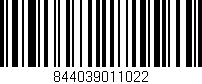 Código de barras (EAN, GTIN, SKU, ISBN): '844039011022'