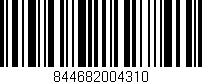 Código de barras (EAN, GTIN, SKU, ISBN): '844682004310'