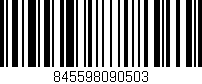 Código de barras (EAN, GTIN, SKU, ISBN): '845598090503'