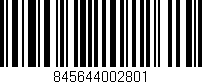 Código de barras (EAN, GTIN, SKU, ISBN): '845644002801'