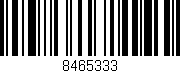 Código de barras (EAN, GTIN, SKU, ISBN): '8465333'