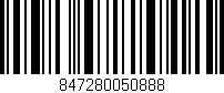 Código de barras (EAN, GTIN, SKU, ISBN): '847280050888'