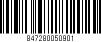 Código de barras (EAN, GTIN, SKU, ISBN): '847280050901'