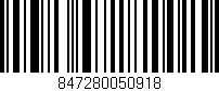 Código de barras (EAN, GTIN, SKU, ISBN): '847280050918'