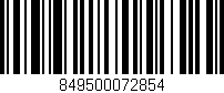 Código de barras (EAN, GTIN, SKU, ISBN): '849500072854'