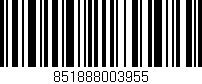 Código de barras (EAN, GTIN, SKU, ISBN): '851888003955'