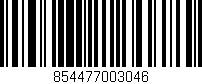 Código de barras (EAN, GTIN, SKU, ISBN): '854477003046'