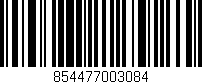 Código de barras (EAN, GTIN, SKU, ISBN): '854477003084'