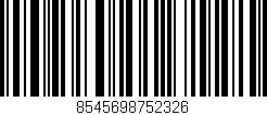 Código de barras (EAN, GTIN, SKU, ISBN): '8545698752326'