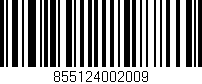Código de barras (EAN, GTIN, SKU, ISBN): '855124002009'