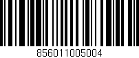 Código de barras (EAN, GTIN, SKU, ISBN): '856011005004'