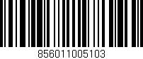 Código de barras (EAN, GTIN, SKU, ISBN): '856011005103'