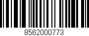 Código de barras (EAN, GTIN, SKU, ISBN): '8562000773'