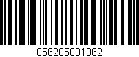 Código de barras (EAN, GTIN, SKU, ISBN): '856205001362'