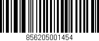 Código de barras (EAN, GTIN, SKU, ISBN): '856205001454'