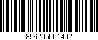 Código de barras (EAN, GTIN, SKU, ISBN): '856205001492'
