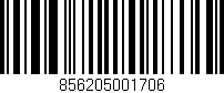 Código de barras (EAN, GTIN, SKU, ISBN): '856205001706'