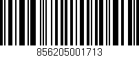 Código de barras (EAN, GTIN, SKU, ISBN): '856205001713'