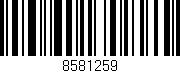 Código de barras (EAN, GTIN, SKU, ISBN): '8581259'