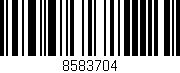 Código de barras (EAN, GTIN, SKU, ISBN): '8583704'
