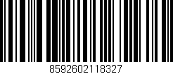 Código de barras (EAN, GTIN, SKU, ISBN): '8592602118327'